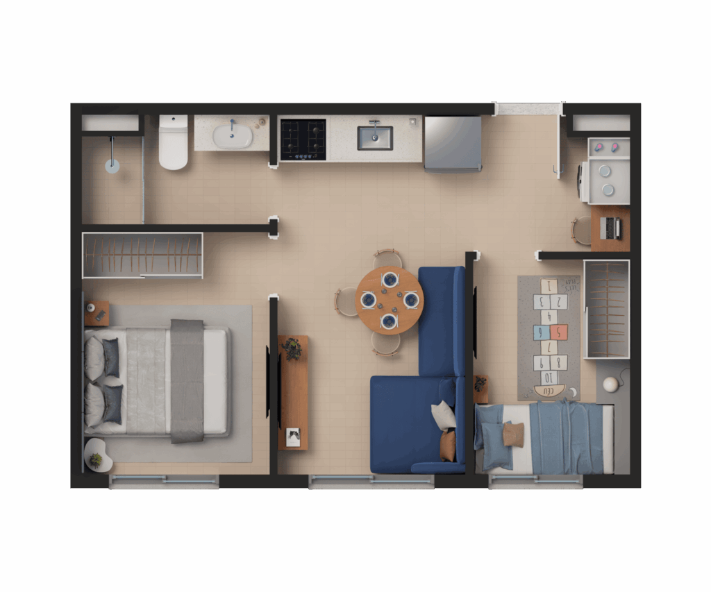 Planta tipo 2 Dorms