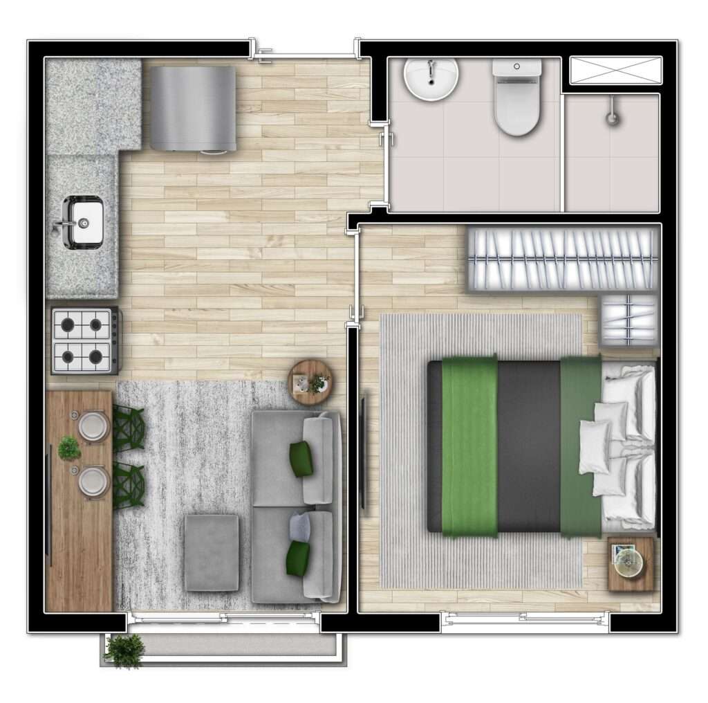 Planta Final A6 (1 dorm)