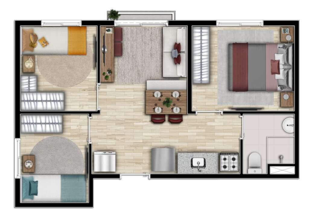 Planta Final F2 (3 dorm)