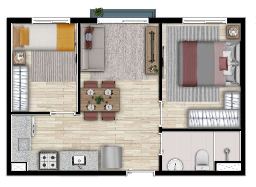Planta 2 dorms 